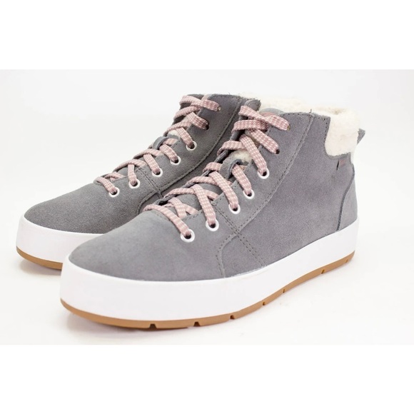 Keds Shoes Womens 8.5 Tahoe Blue Gray Suede High Top Casual Sneakers Ankle Boots - Picture 2 of 11